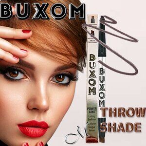 Buxom Power Line* 12 HR Lasting Eyeliner ~ THROW SHADE (Burgundy) 0.12 g NIB